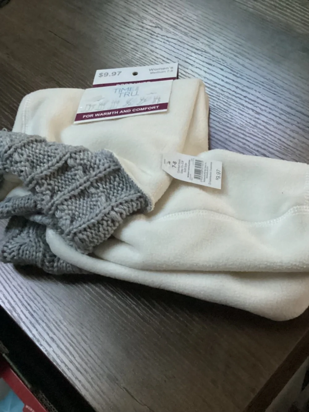 Time and Tru Women’s Boot Liner New With Tag Size M 7-8